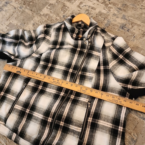 Torrid wool-blend FLANNEL MOTO JACKET - Picture 13 of 16